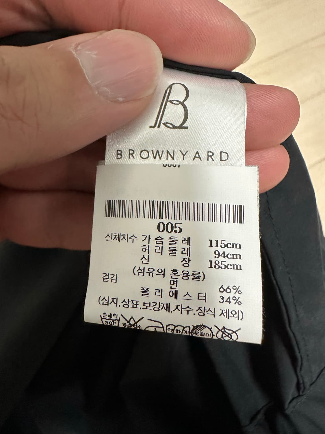 브라운야드 에센셜 숏자켓 (블랙) 5사이즈 판매 상품이미지7