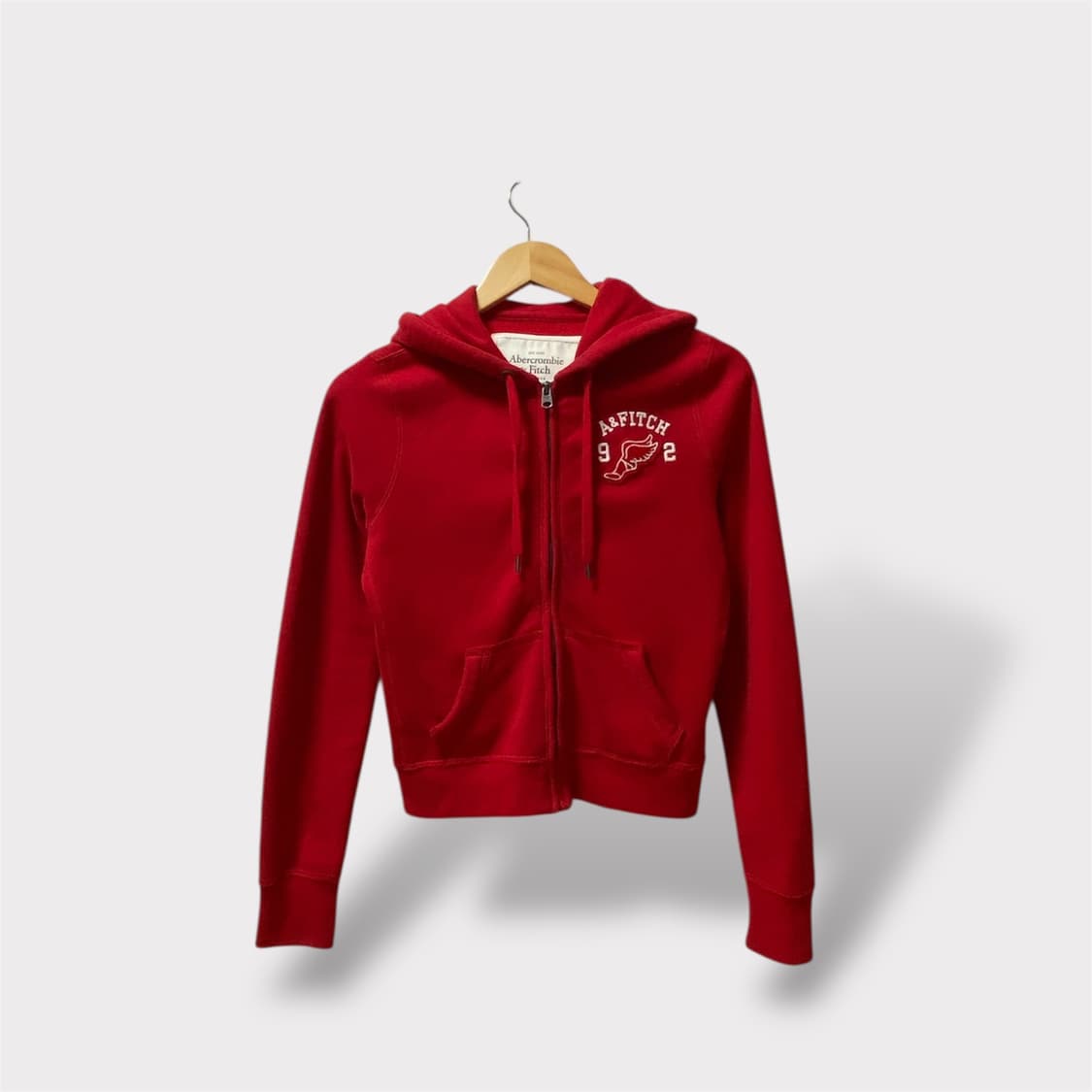  아베크롬비 기모 레드 후드집업 S 상품이미지1