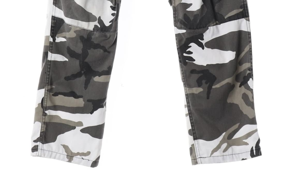 밀리터리 스노우 카모플라쥬 와이드 카고 팬츠 S 상품이미지5