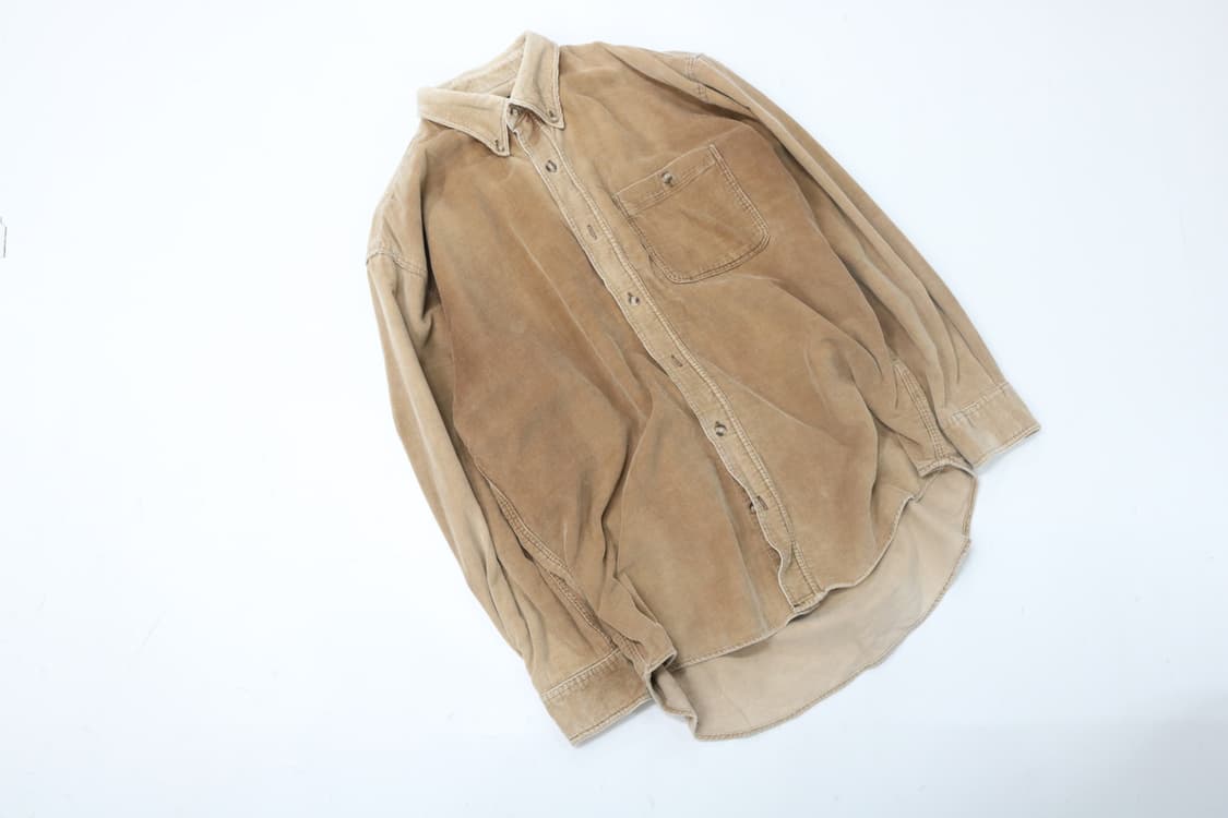 90s 유니클로 페이딩 코듀로이 셔츠 상품이미지2