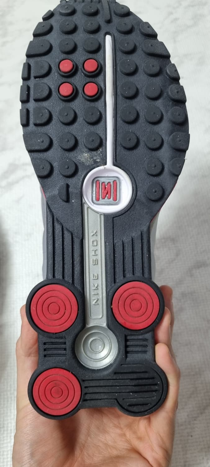 나이키 샥스 r4 메탈릭 실버 코멧 레드 280 상품이미지6