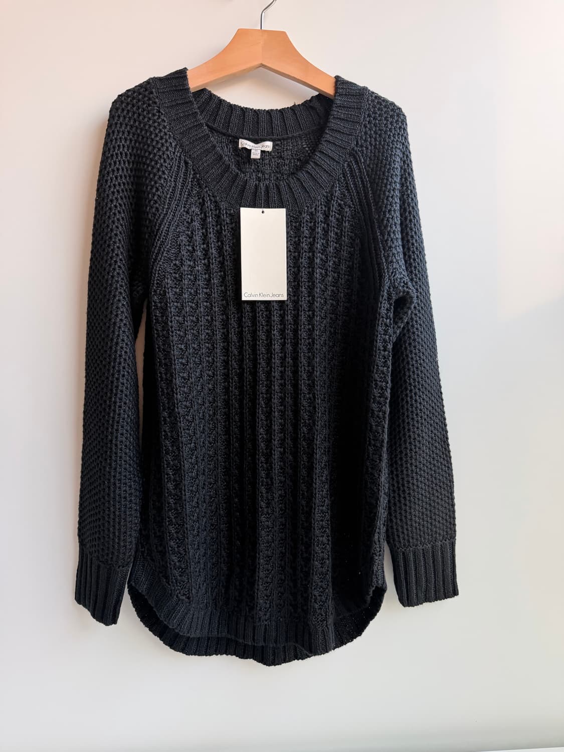 캘빈클라인 진 ((새상품)) 블랙니트  상품이미지2