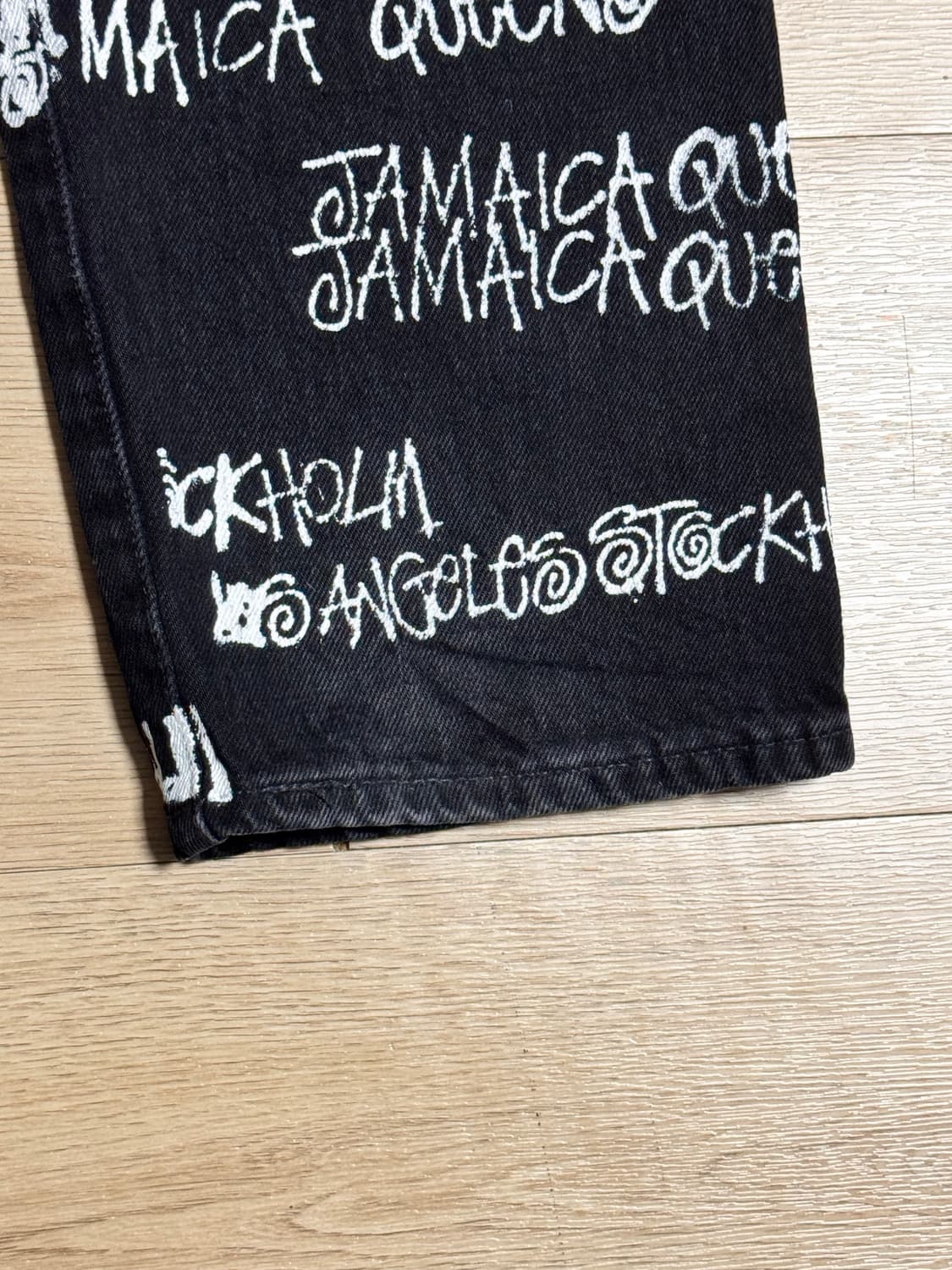 [33]스투시x아워레가시x데님티어스 TTL 501 블랙진 상품이미지5