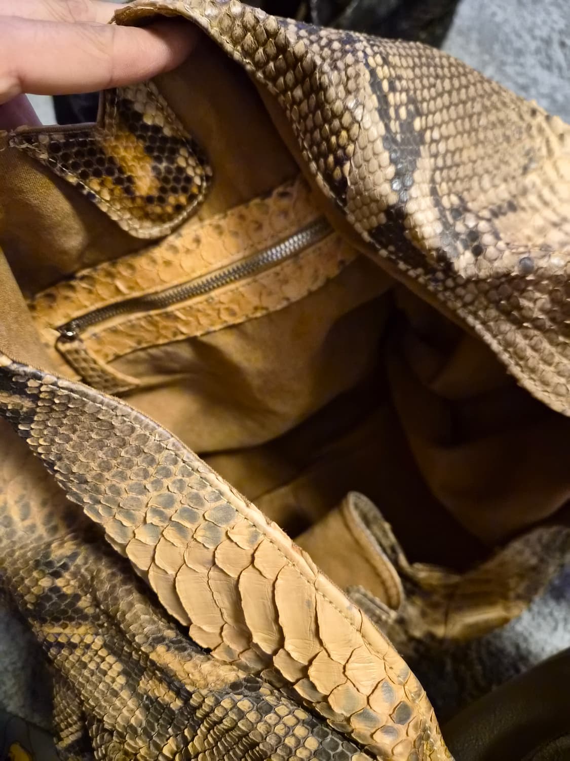 리얼 뱀피 가방 상품이미지2