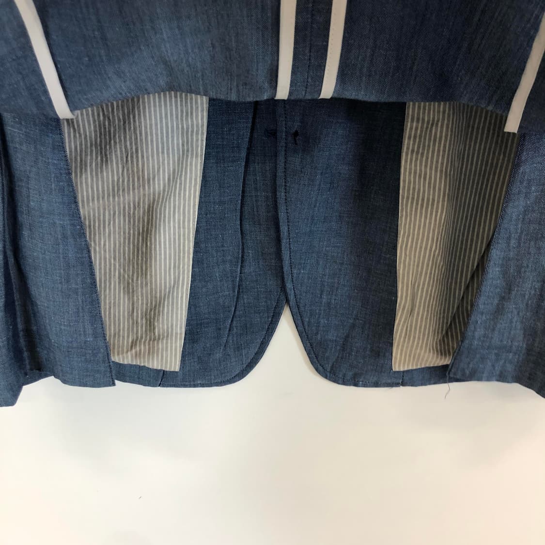 커스텀멜로우 린넨혼방 샴브레이자켓 100 상품이미지5