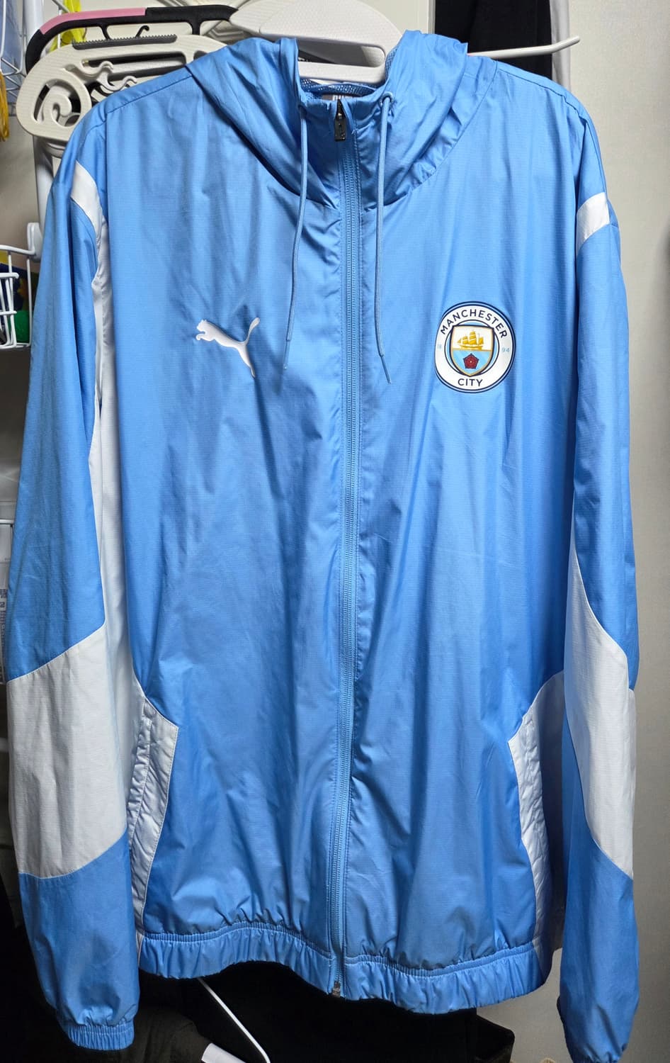 맨체스터 시티 23-24 바람막이 XL (프리매치 앤썸 우븐 자켓) 상품이미지1