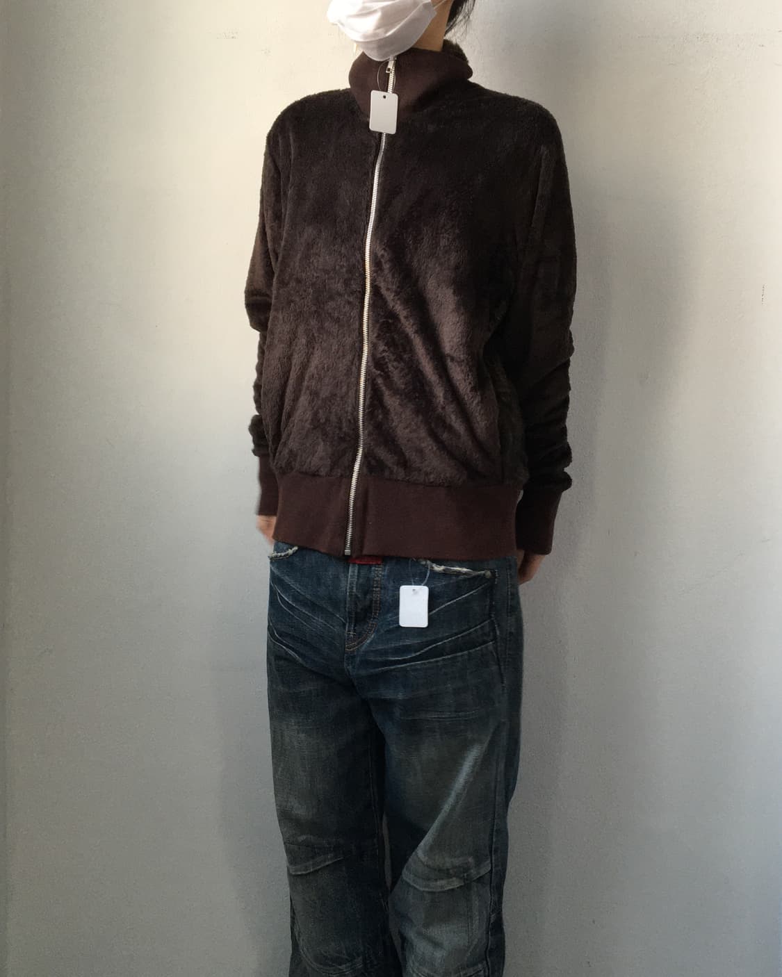 Morgan fake fur high neck zip up 상품이미지10