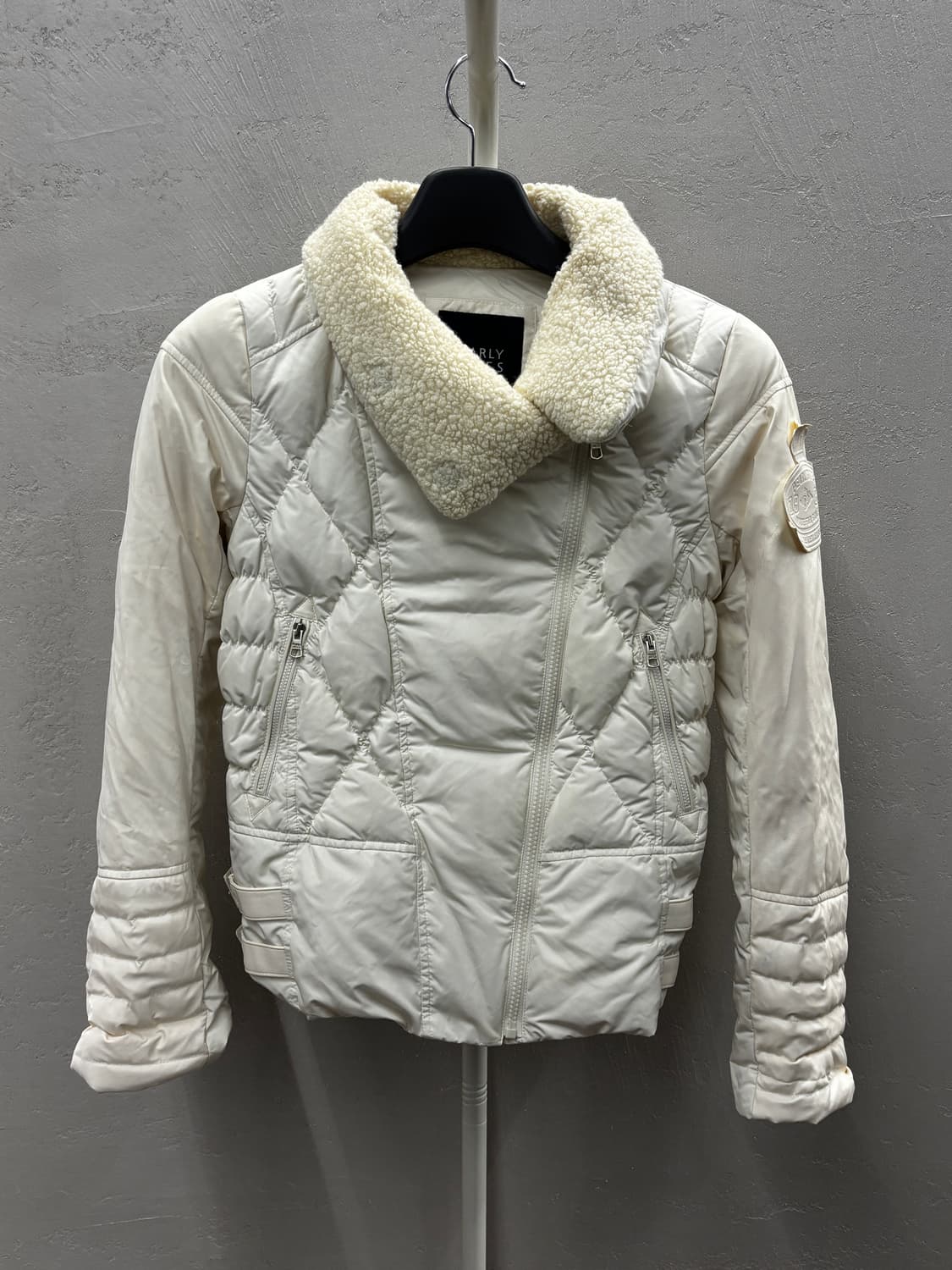 파리게이츠 아이보리 숏 패딩 점퍼 뽀글이 카라 2 상품이미지2