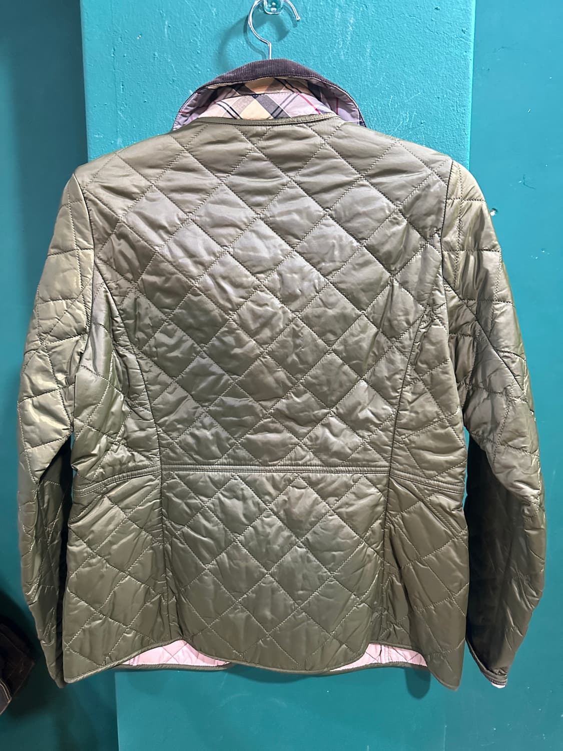 바버 여성 퀼팅자켓 올리브그린 상품이미지6
