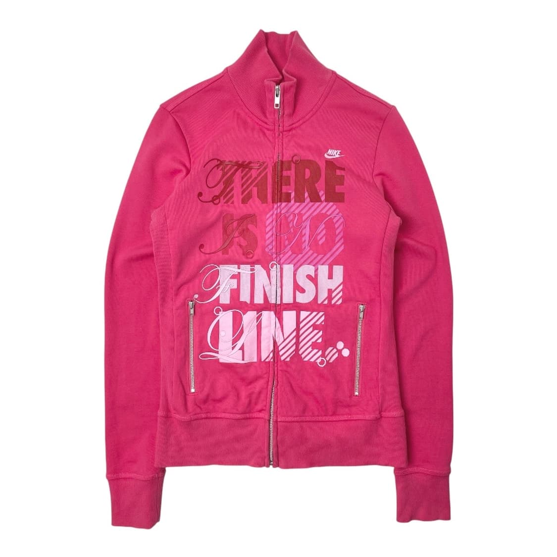 나이키 여성 핑크 져지 트랙탑 코튼 집업 자켓 L 상품이미지1