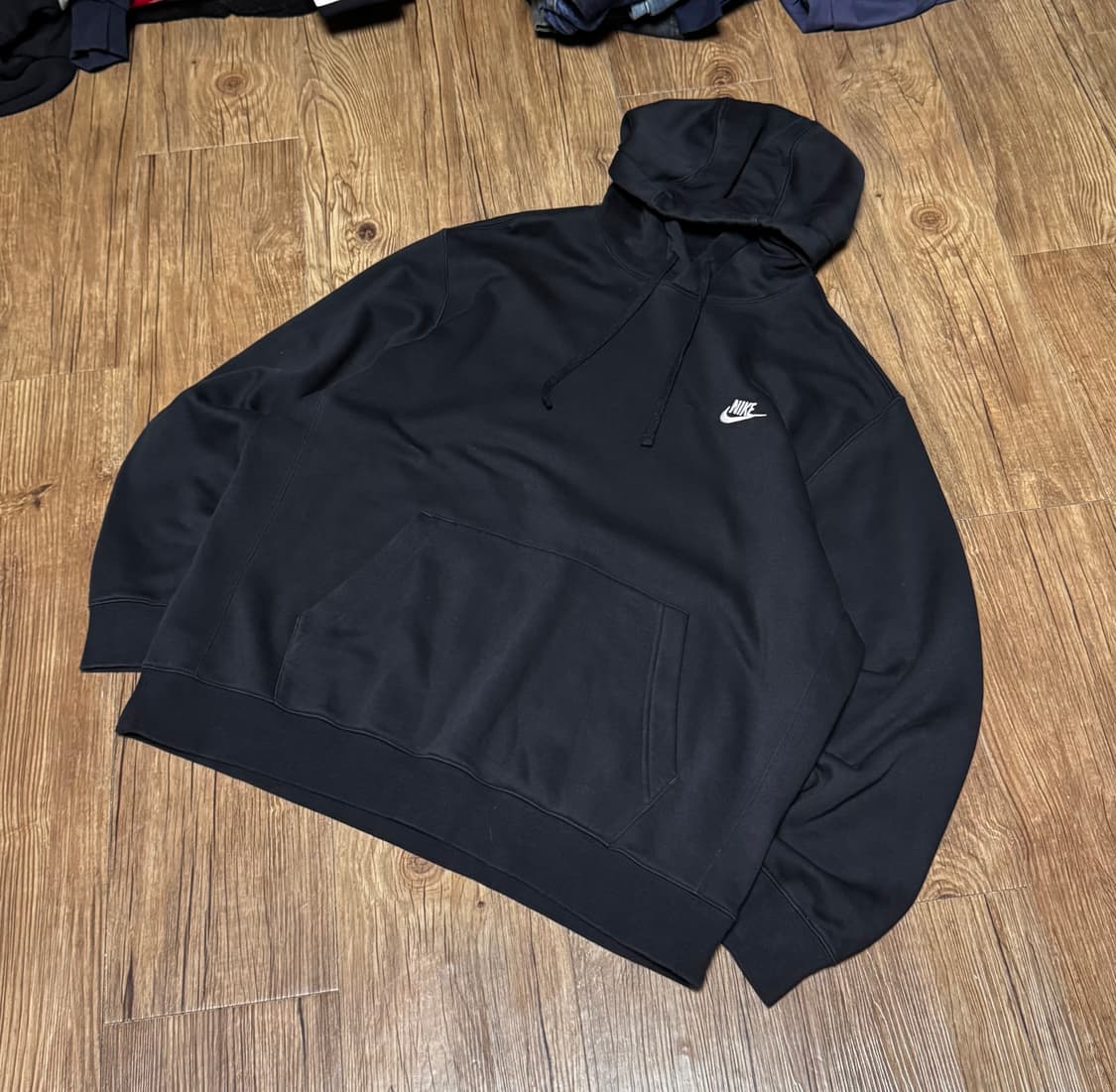 [2XL] 나이키 오버핏 블랙 후드티 상품이미지1