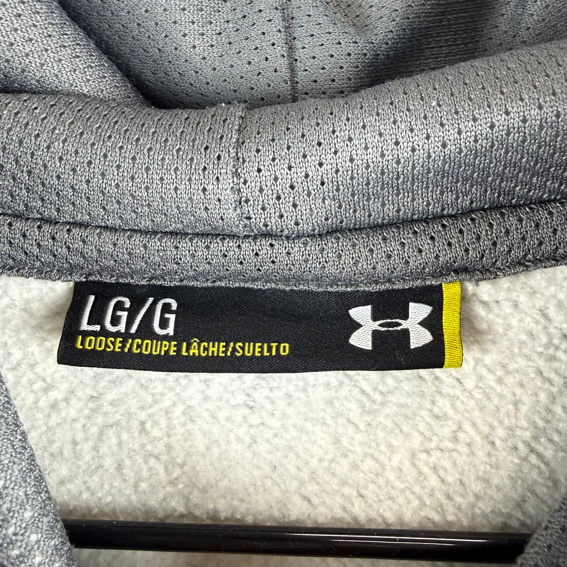L) 언더아머 트레이닝 기모 후드 티 그레이 상품이미지4
