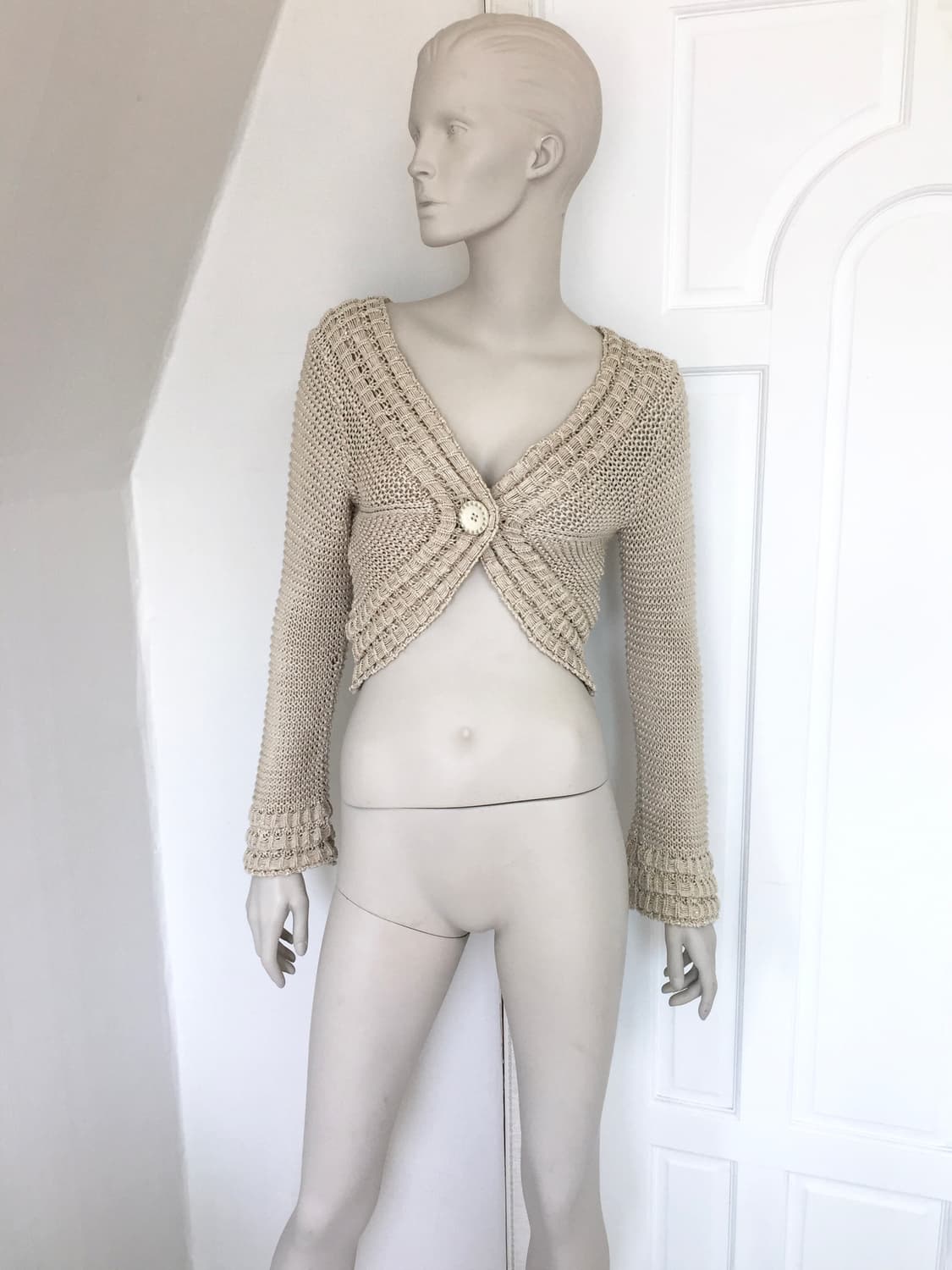 French Brand Button Bolero Cardigan 상품이미지2