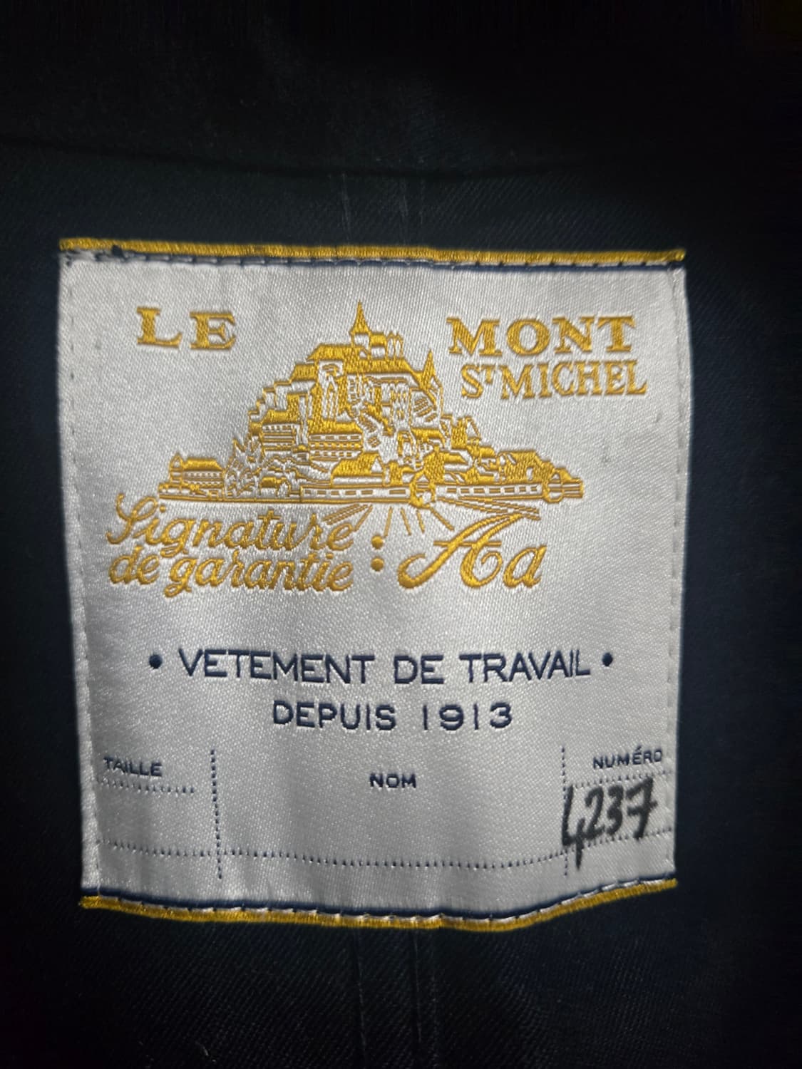 르몽생미셸 남성 몰스킨 워크자켓 54 팝니다 (백화점택) 상품이미지9