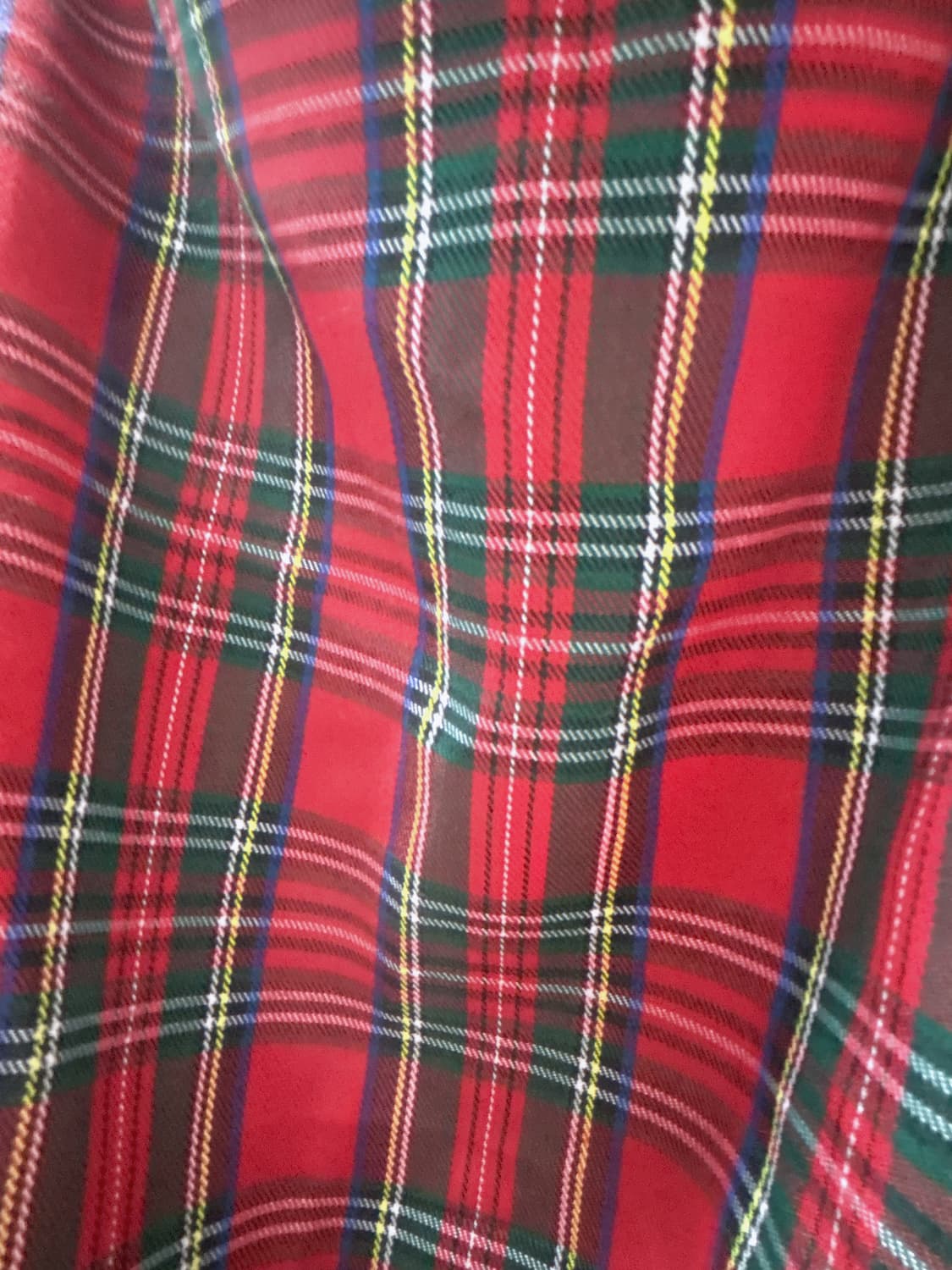 빈티지 레드 체크 언발란스 원피스 상품이미지7