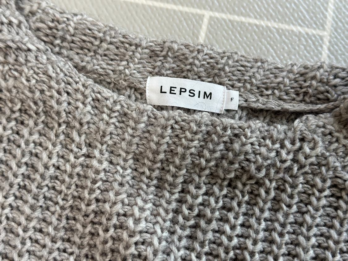 LEPSIM 회색 니트 Free 사이즈 상품이미지2