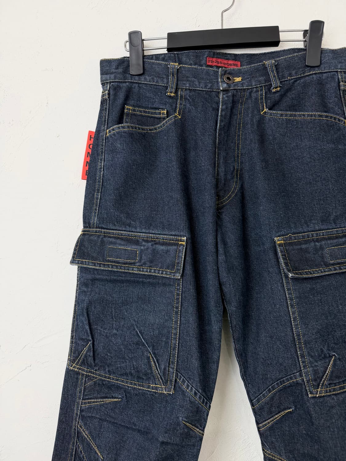 291295=HOMME 3D 데님 하프 팬츠 상품이미지3