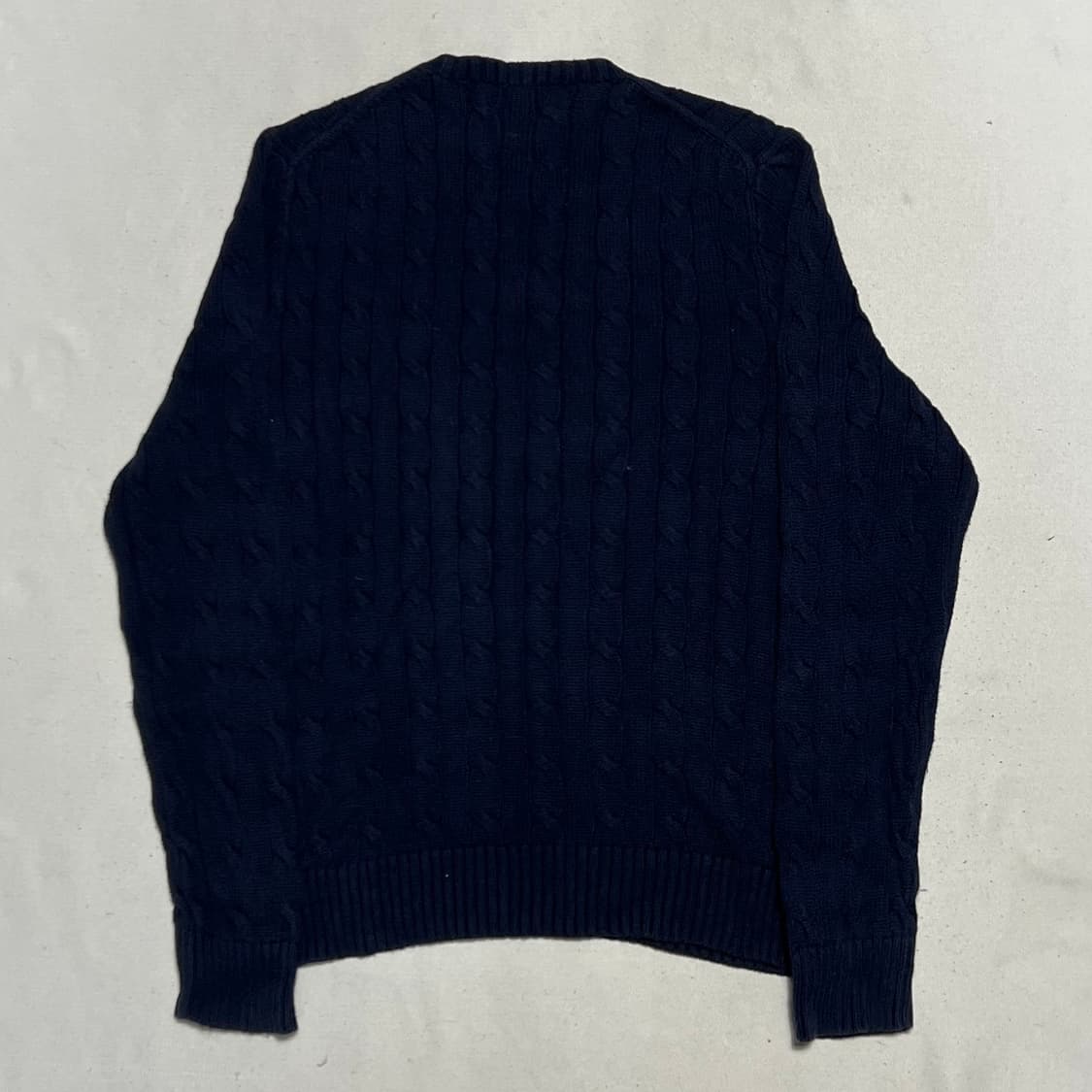M 폴로랄프로렌 네이비 케이블 니트 상품이미지3