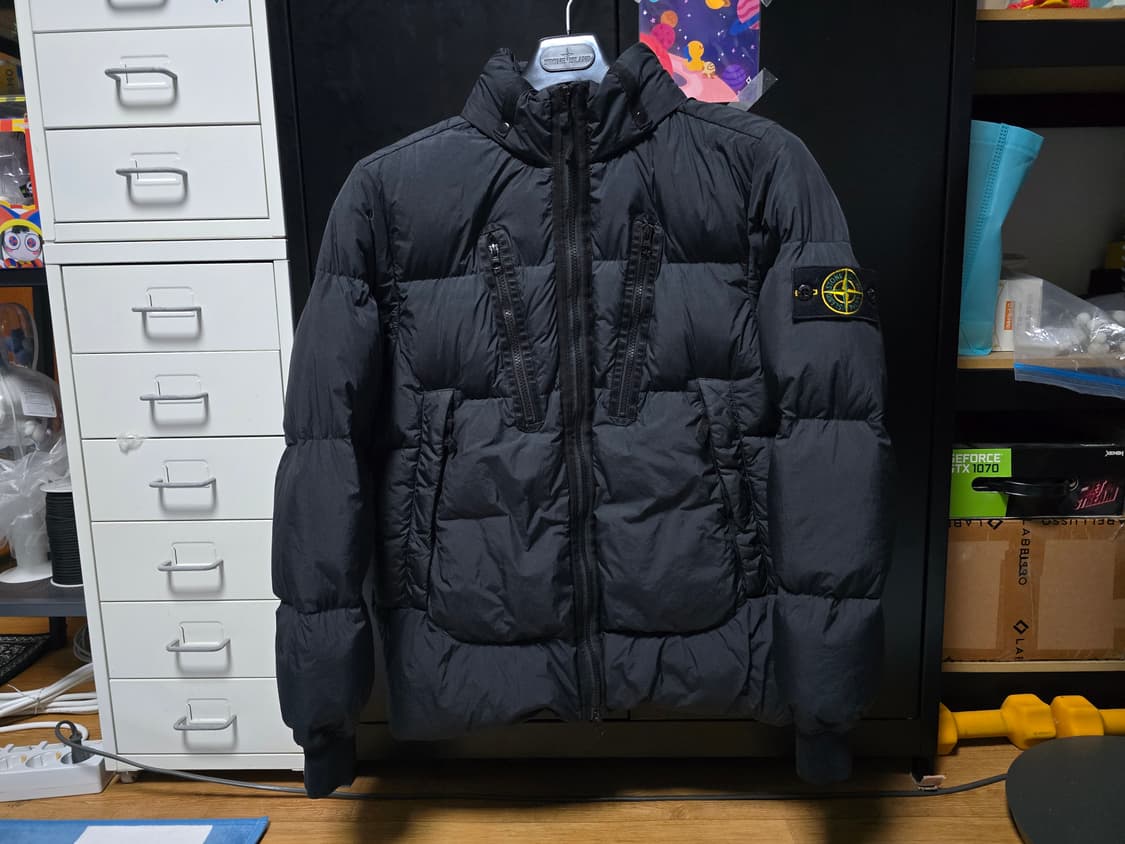 [S] 21fw 스톤아일랜드 크링클랩스 패딩 블랙 상품이미지1
