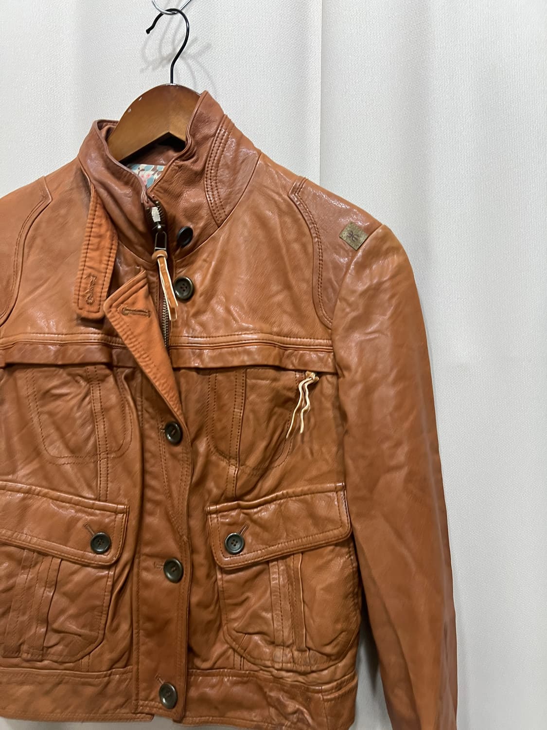 써스데이아일랜드 양가죽 라이더 자켓 상품이미지4