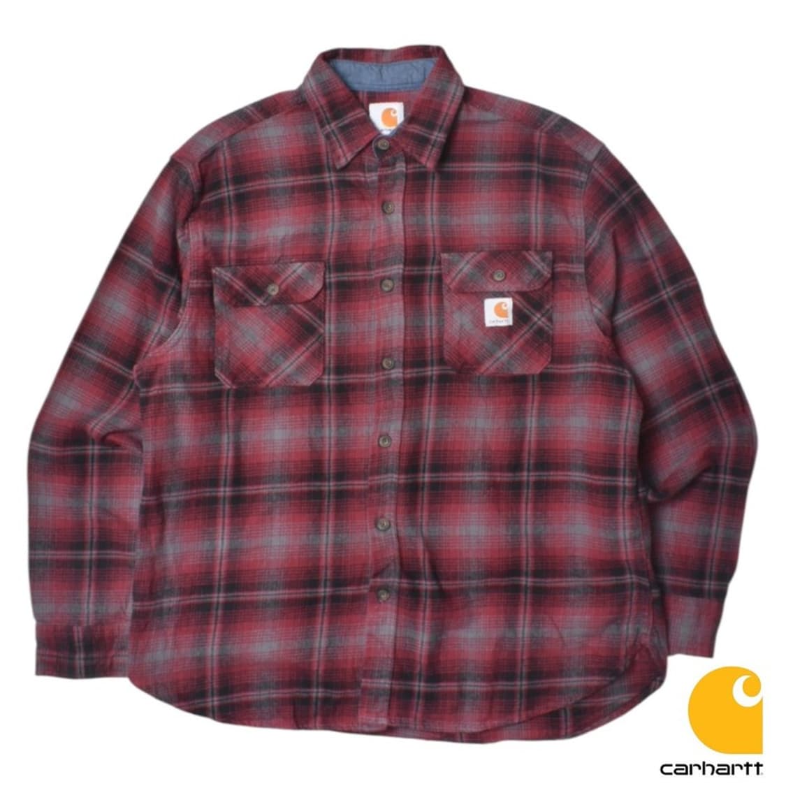 칼하트 모직 체크 워크 셔츠 남방 L N1312 상품이미지1