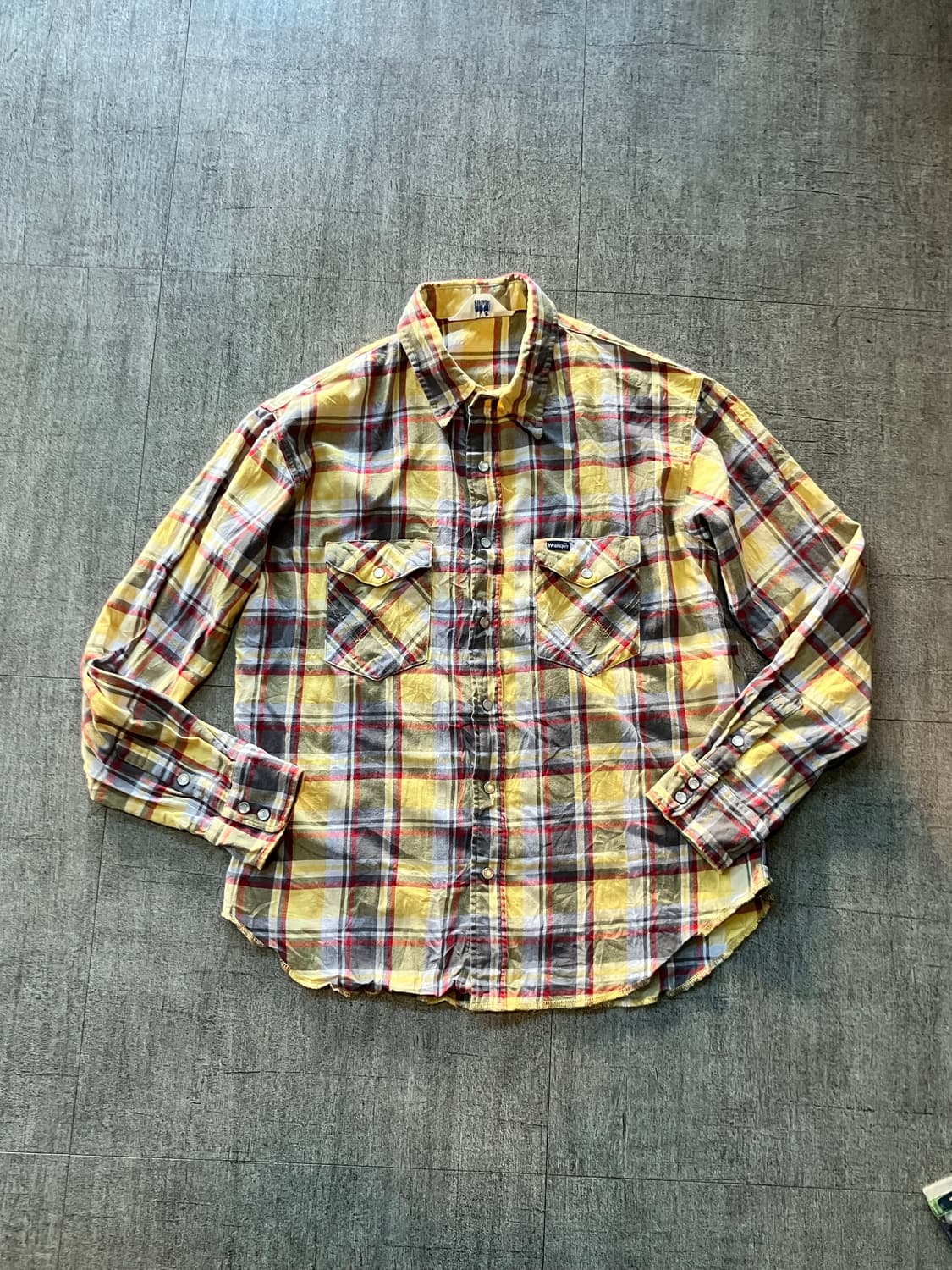 일본 Wrangler 올드스쿨아메카지 보헤미안 웨스턴셔츠 상품이미지1