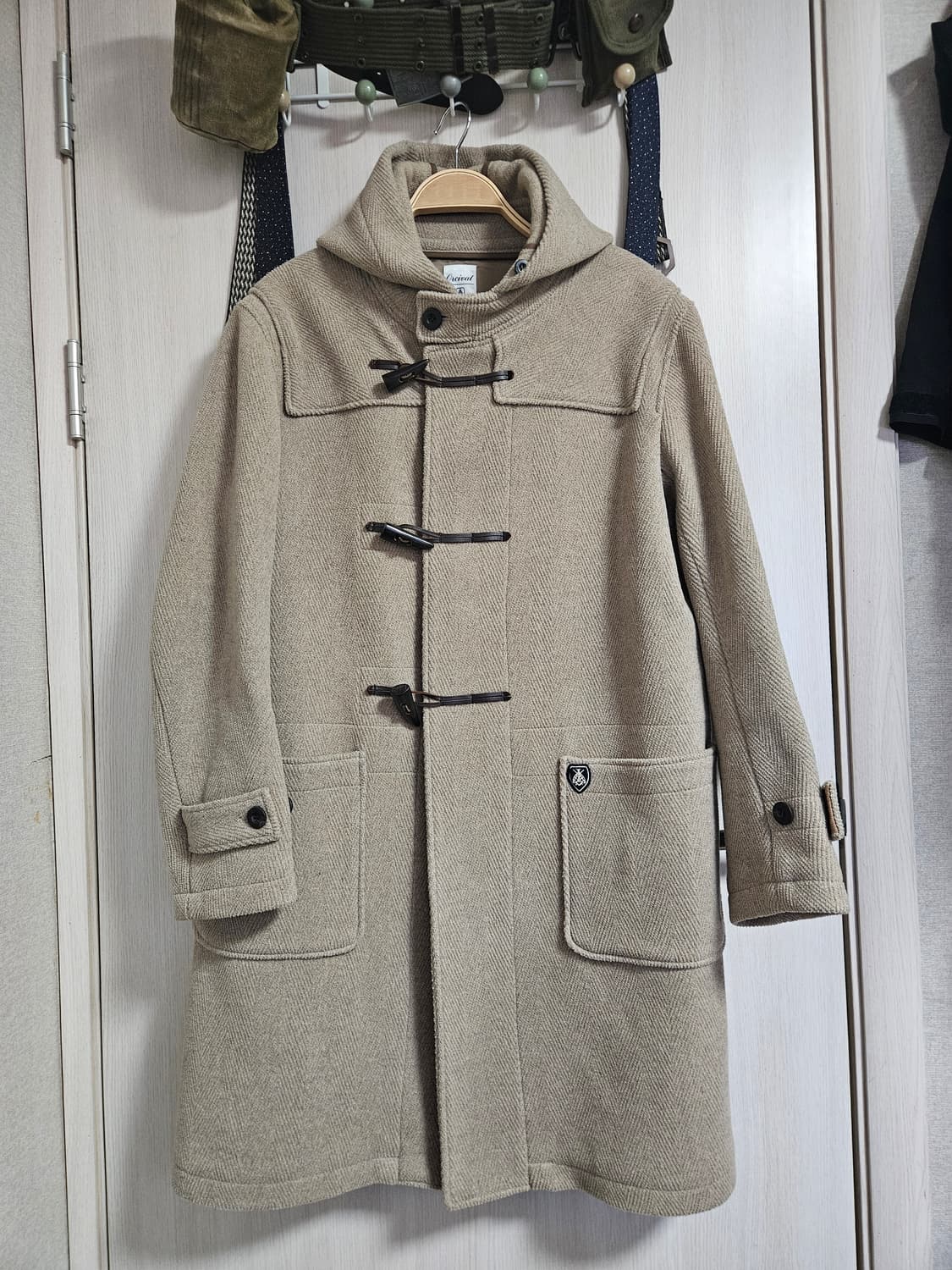 오르치발 더플코트 오트밀 4사이즈 떡볶이 코트 상품이미지1