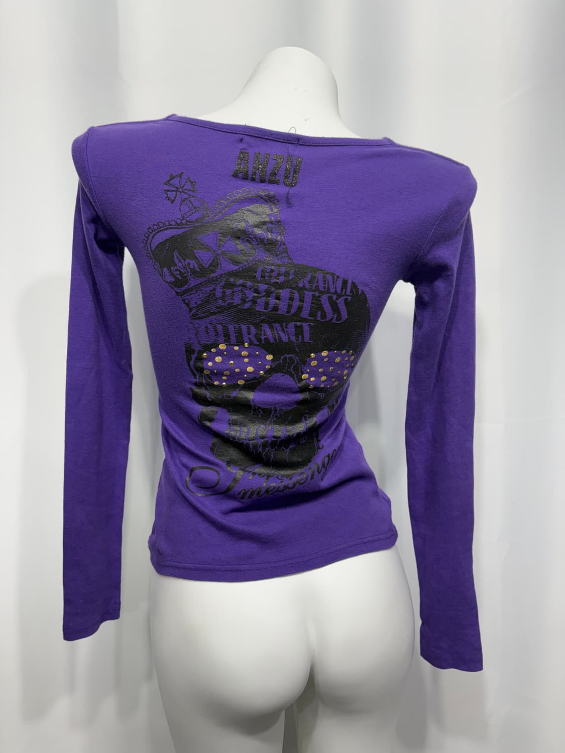 🎸바이올렛 스컬 프린팅 롱슬리브🎸 상품이미지6