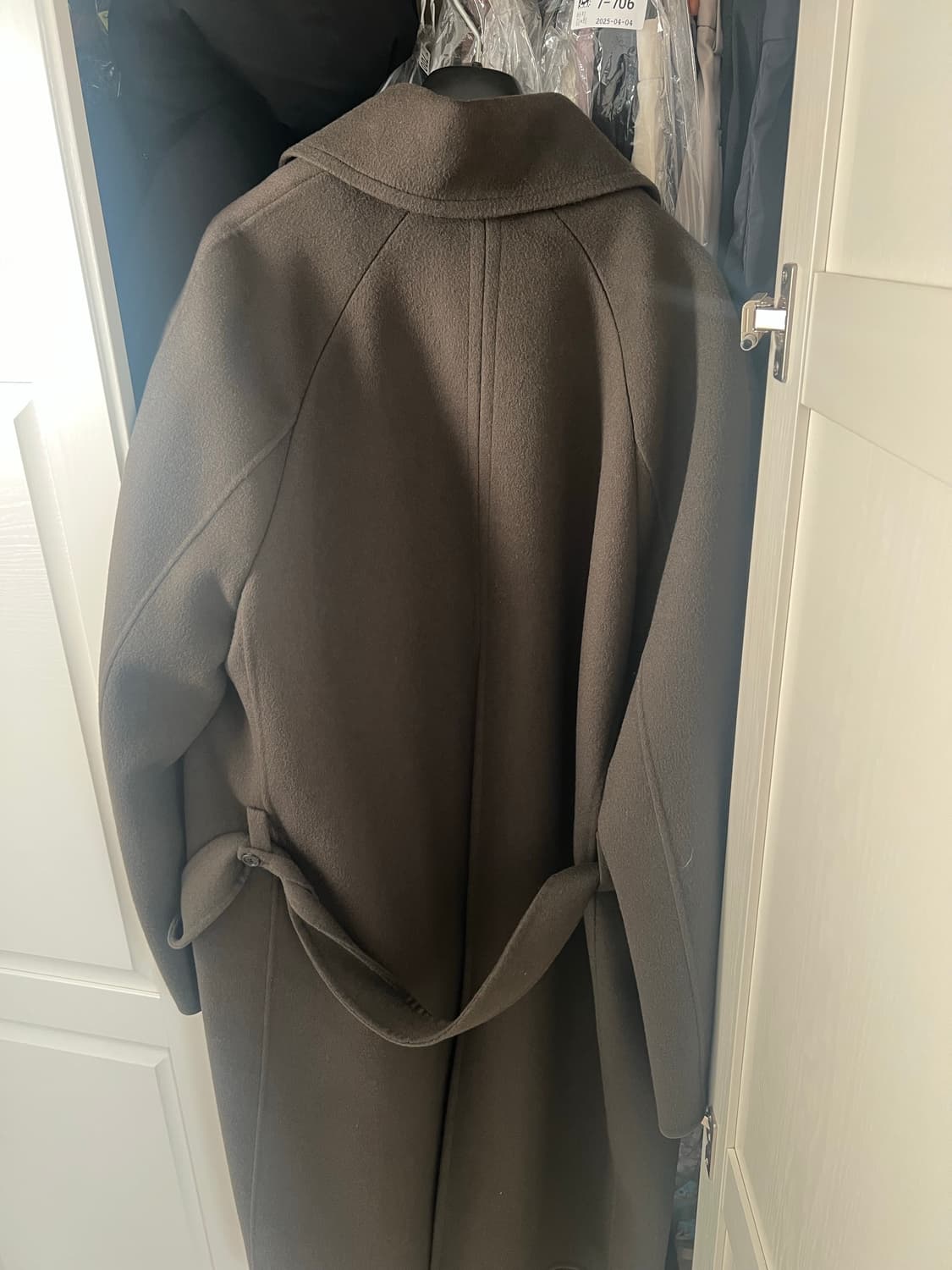 타임옴므 캐시미어 브라운 발마칸 코트 100 상품이미지5