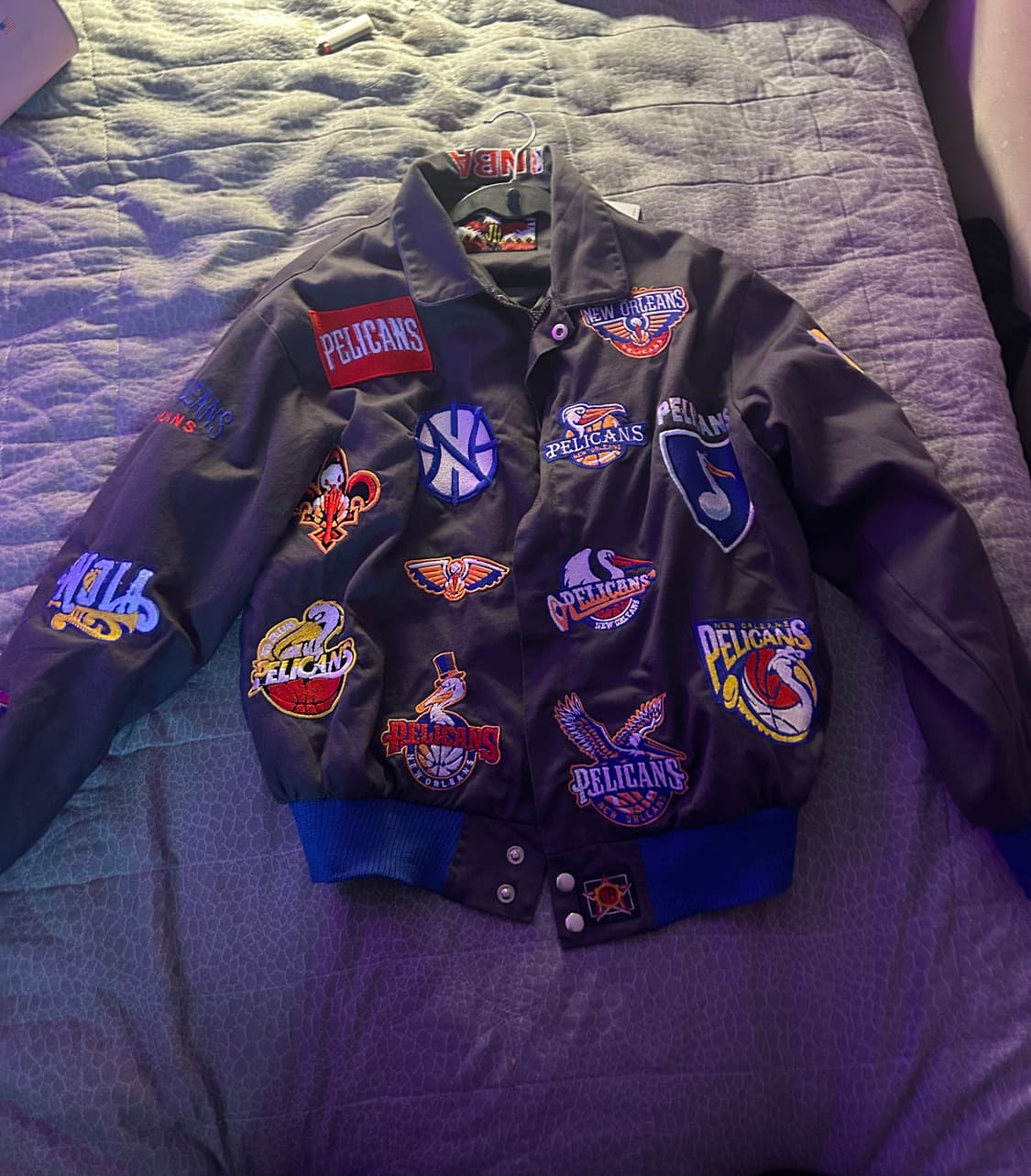 nba레이싱 패치 자켓 판매합니다 상품이미지1