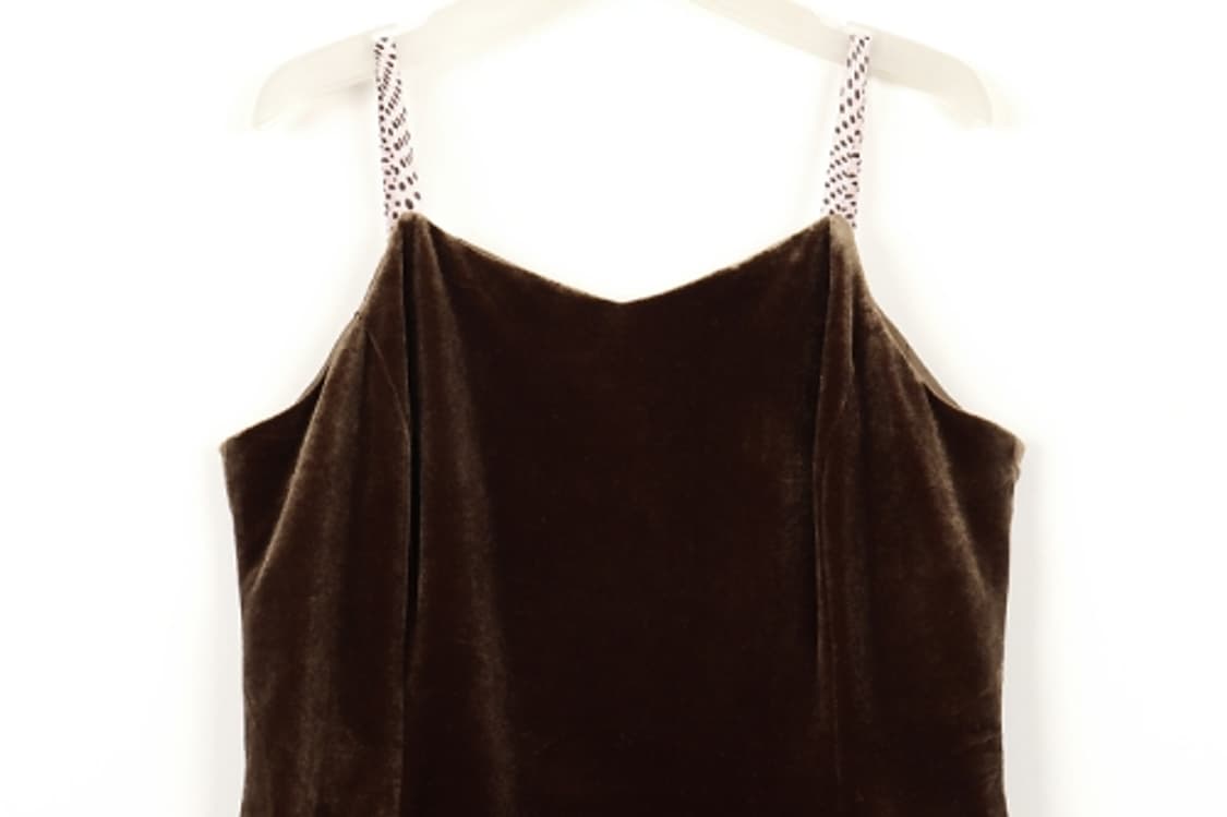 BOND POINT 벨벳원피스(M)  도트원피스 슬립원피스 90'sY2K 상품이미지4