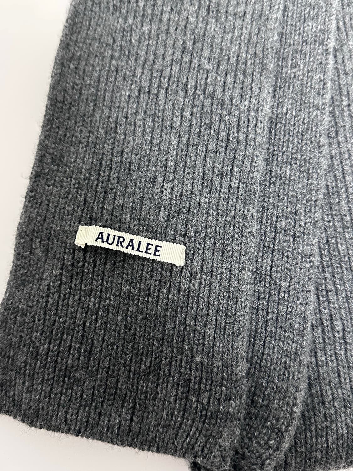 오라리 캐시미어 머플러 그레이  상품이미지1