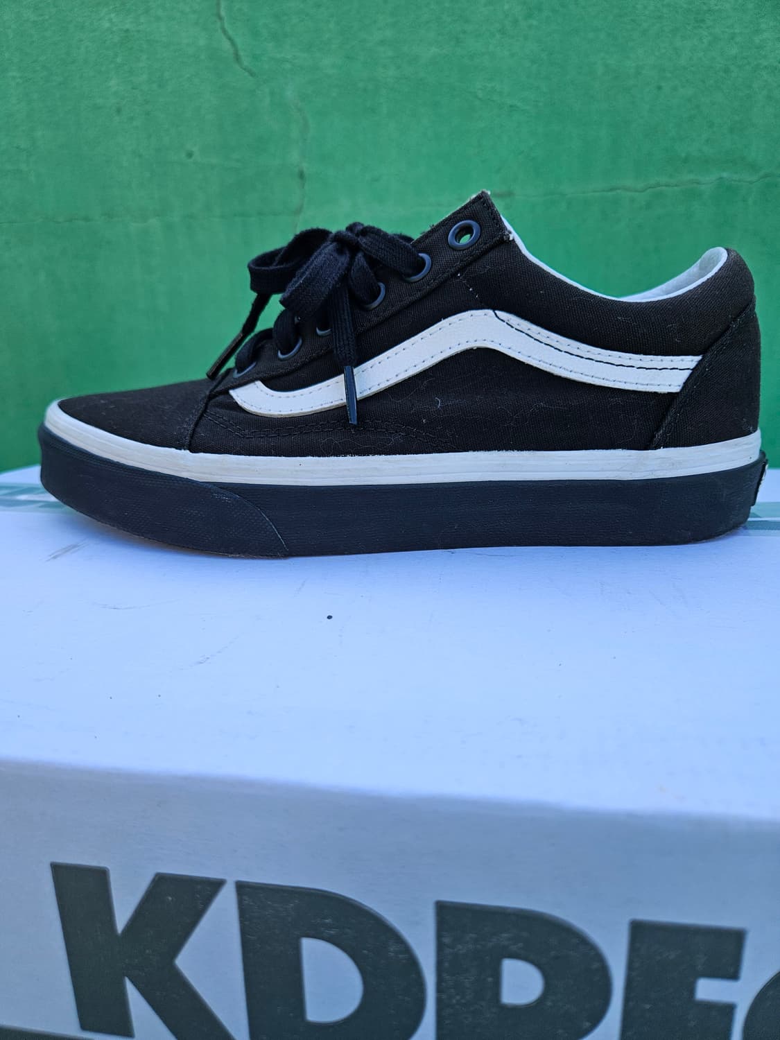 반스 올드스쿨 팝폭싱 블랙 캔버스 230 상품이미지4