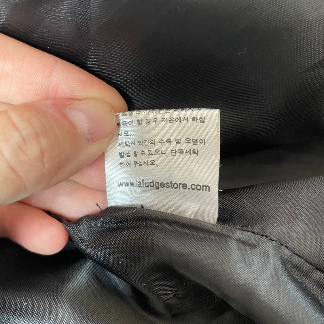 라퍼지스토어 네이비 후드 체크 더플코트 M 상품이미지6