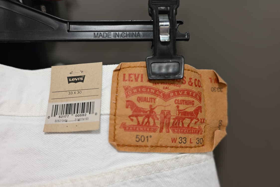 Levi’s 501 화이트 33x30 상품이미지3