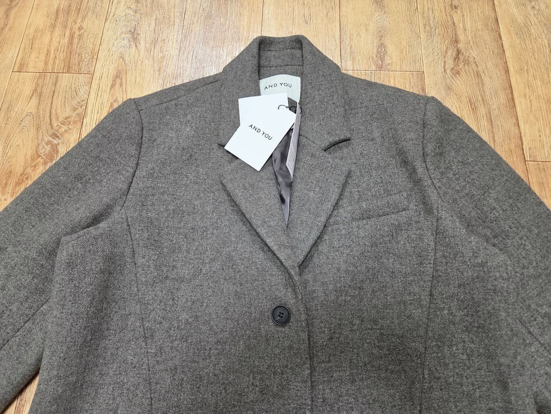 앤유(and you) 베를린 울 싱글코트 프리사이즈 새상품 상품이미지5