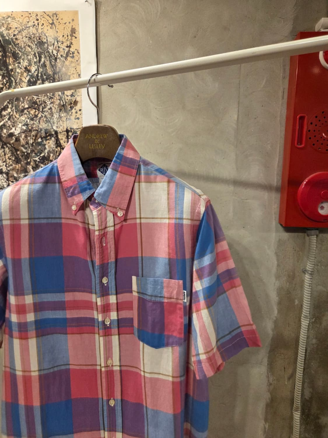 포스트 오버롤즈 마드라스셔츠 상품이미지8