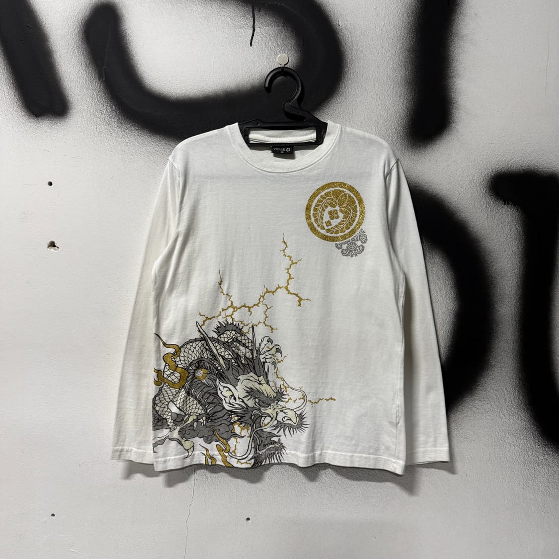 Bullet Noise 재패니즈 오리엔탈 동양 프린팅 롱 슬리브 티셔츠 상품이미지1