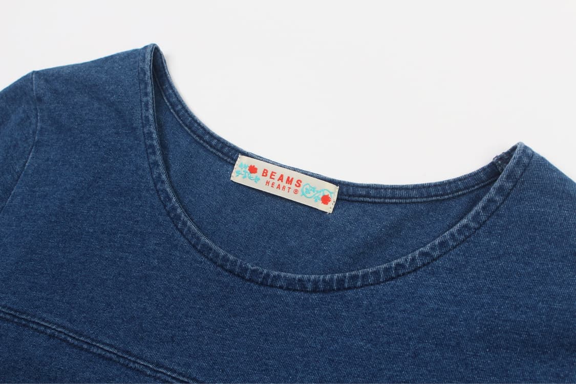 BEAMS HEART INDIGO BLUE ONEPIECE  상품이미지3