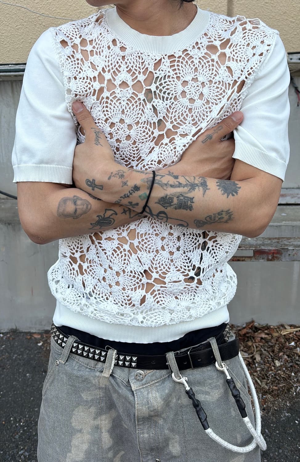Crochet Lace Tee 상품이미지2
