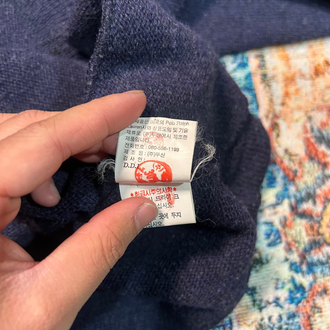 [M] 90s 폴로 스포츠 파이어맨 니트 후드 상품이미지8