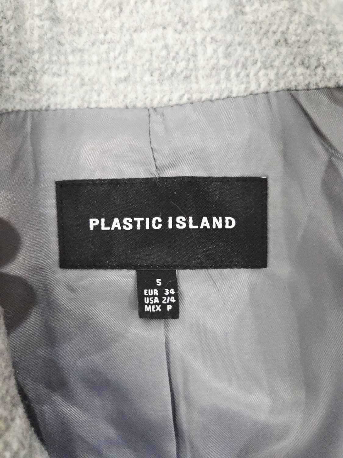 PLASTIC ISLAND 플라스틱아일랜드 그레이 하프 코트 상품이미지6