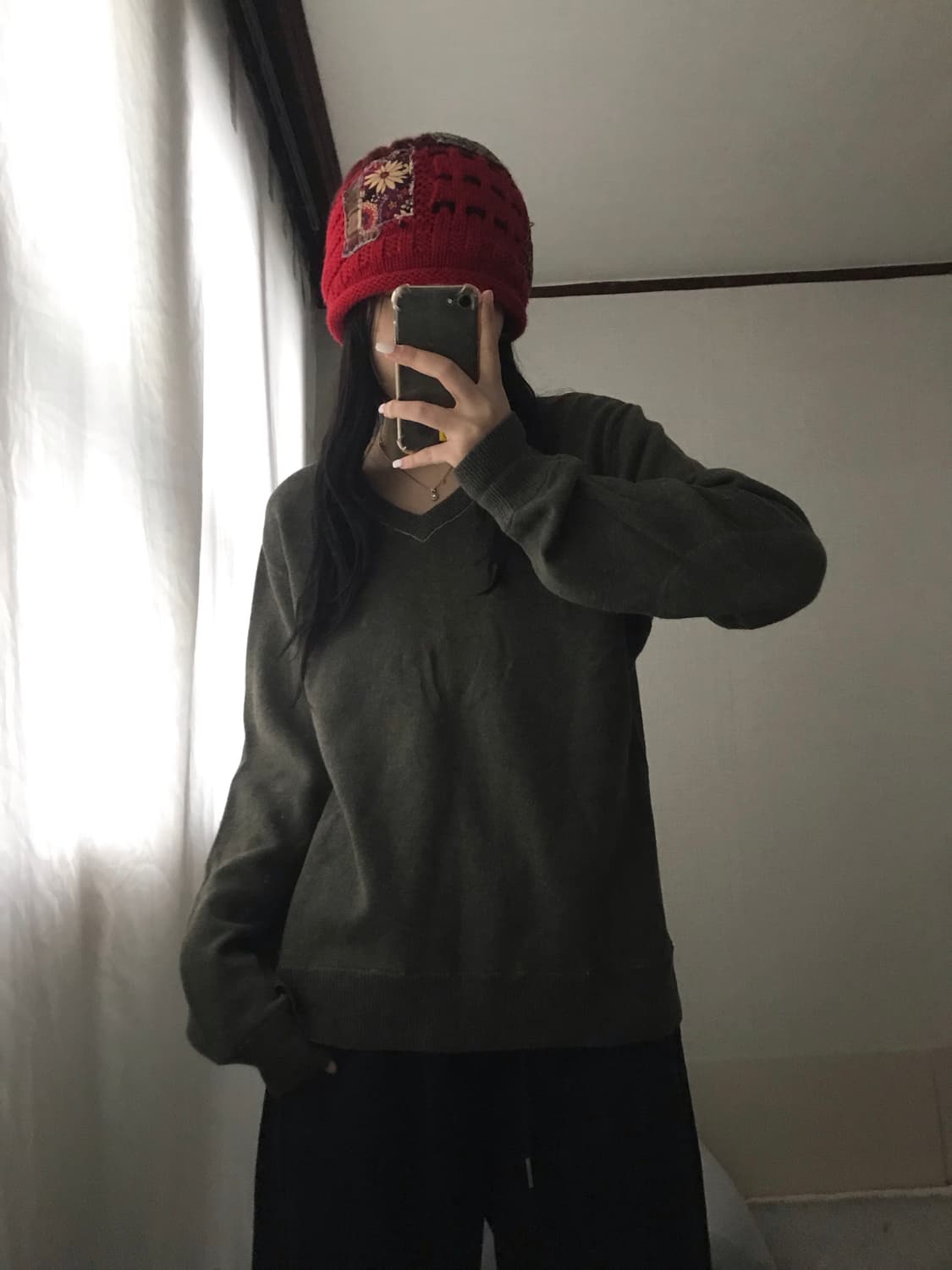 폴로 진스 카키 루즈핏 니트 상품이미지6