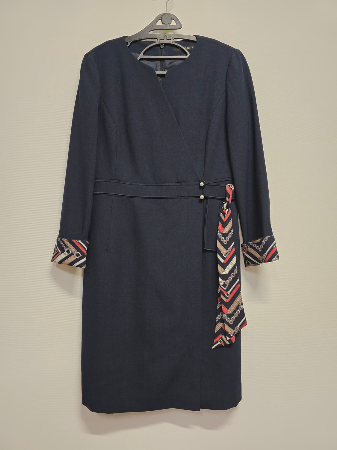 미센스 네이비 랩 스타일  원피스 상품이미지1