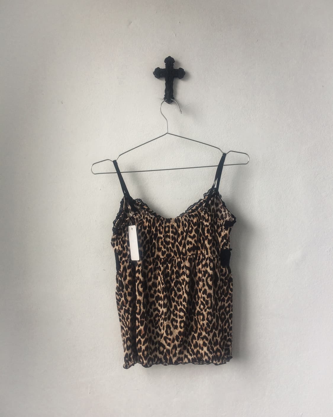 Leopard pattern lace sleeveless 상품이미지4