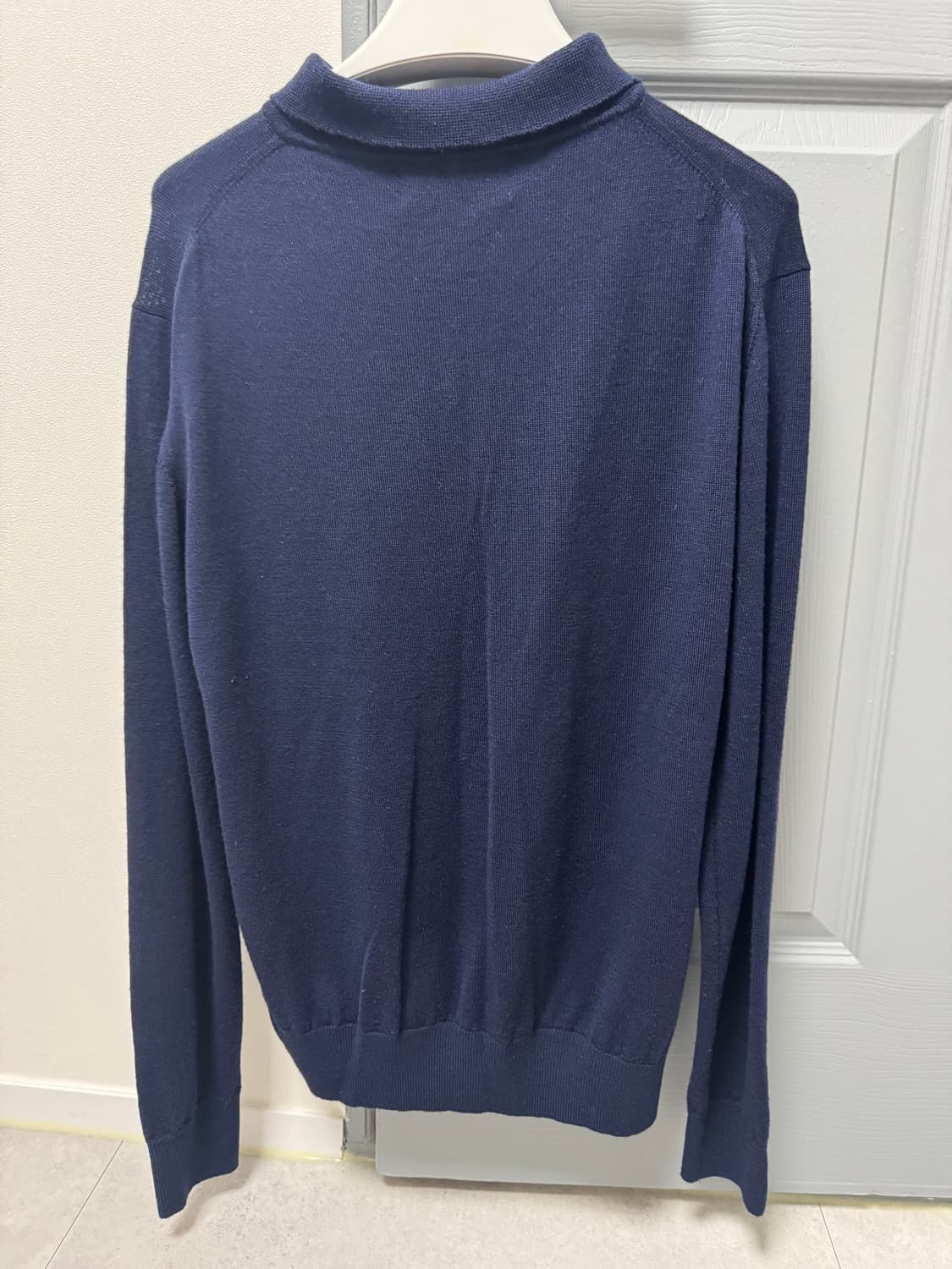 일괄판매 베르노 verno 블랙 베이지 모크넥 니트 매너그램 폴로니트 상품이미지2