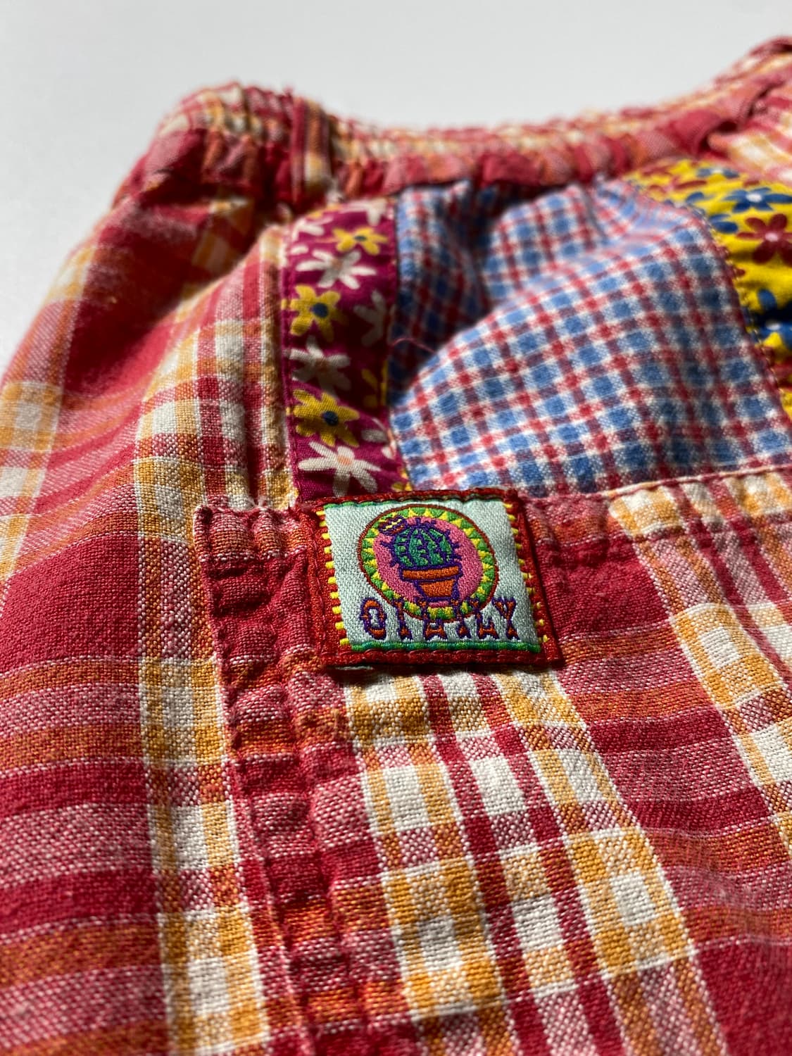 [S-M] 90s OILILY 오일릴리 패치워크 플로럴 코튼 쇼츠 상품이미지8