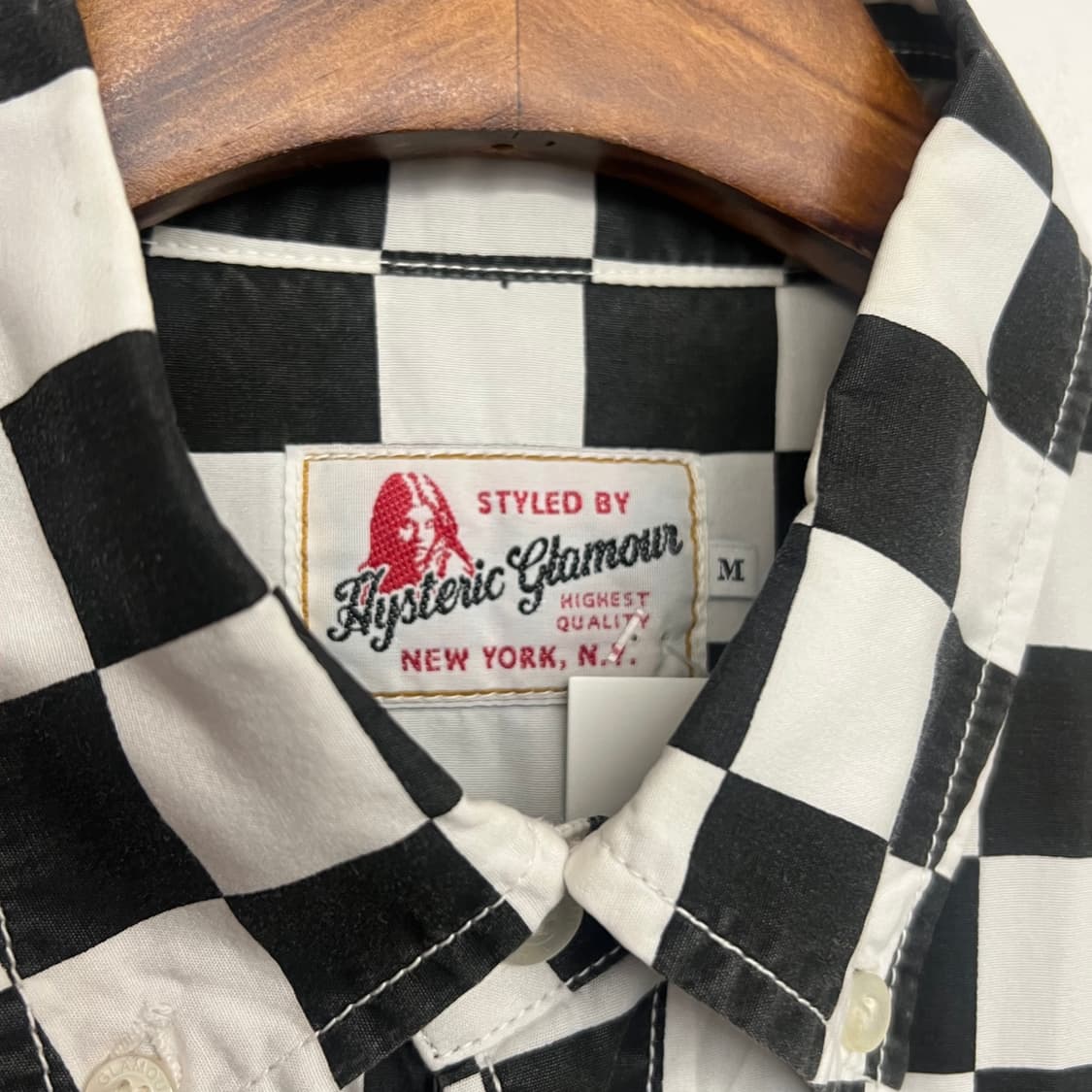 히스테릭글래머 체커보드 반팔 셔츠 상품이미지2