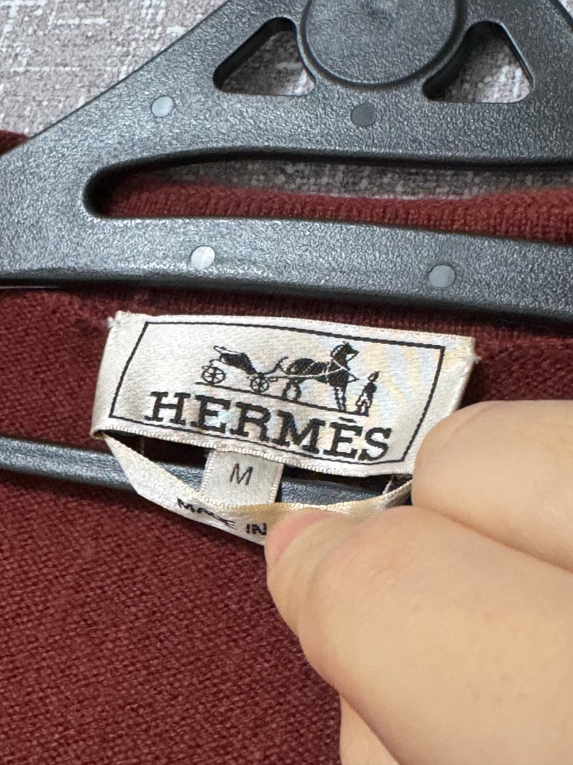 에르메스 캐시미어 가디건 M 상품이미지4