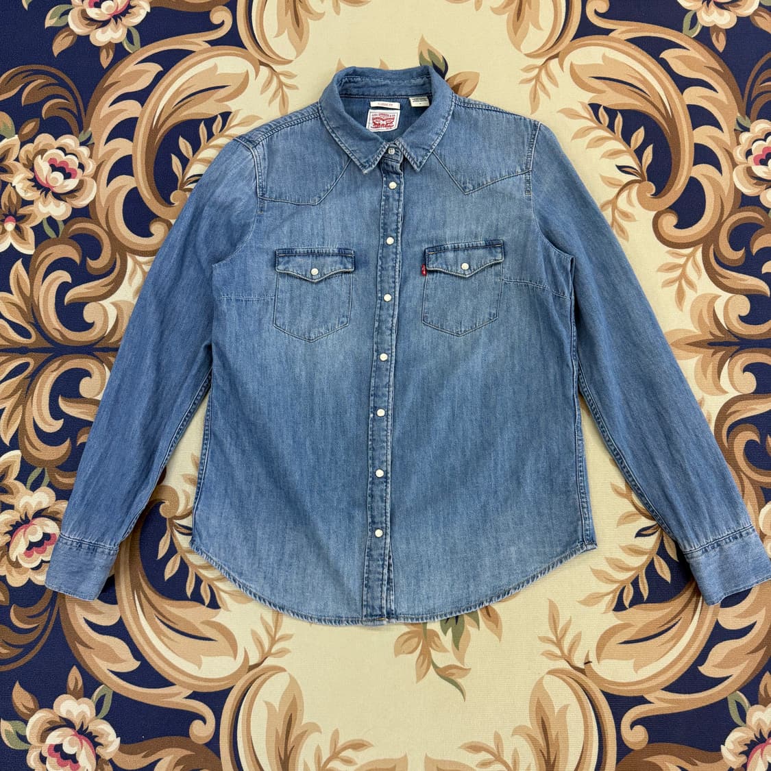 (우먼즈M)리바이스 Levis 웨스턴 데님셔츠 상품이미지1
